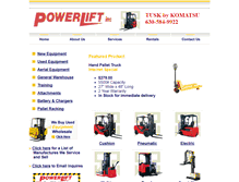 Tablet Screenshot of powerliftinc.com